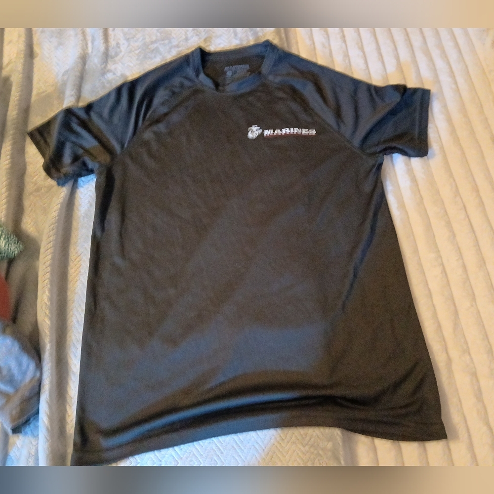 Marines Black Short Sleeve Men's Tee